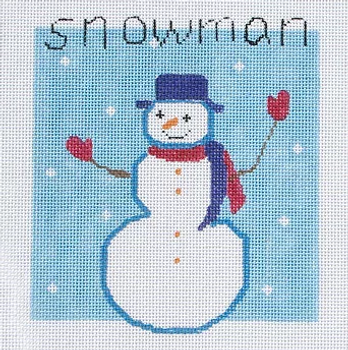 120v Jean Smith Designs Snowman  8" x 8" 13 mesh