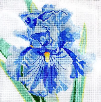 125p Jean Smith Designs Blue Iris 14 x 14 10 mesh