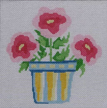 144g Jean Smith Designs  SIMPLY SUMMER  PINK ROSE  8" Square 13 Mesh