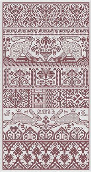 LD73 Hare Presumptive Stitch Count: 131 x 258 Long Dog Samplers