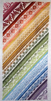 NE019 Twisted Band Sampler 1447 x 288 With Silk Pack Northern Expressions