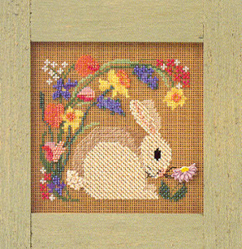 MHCB124 Mill Hill Buttons and Bead Kit Blooming Bunny (1999)OOP