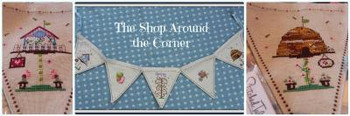 Bunting Spring  Stitch Count: 120 x 530 SAC-BSpr The Shop Around The Corner