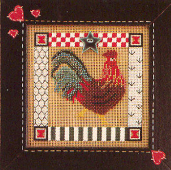 MHCB104 Mill Hill Buttons and Bead Kit Folk Art Rooster (1998)