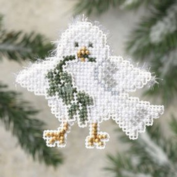 MH189304 Mill Hill Seasonal Ornament Kit Downy Dove (2009)