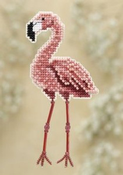 MH180105 Mill Hill Seasonal Ornament Kit Flamingo (2010)