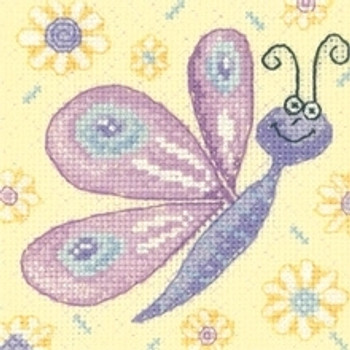 Heritage Crafts HC1185 Butterfly  Cross Stitch Critters  by Karen Carter