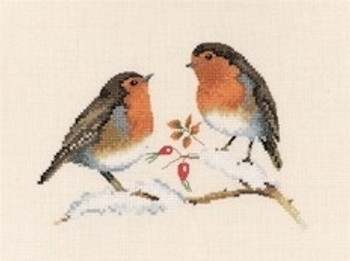 Heritage Crafts HC697 Winter Robins by Valerie Pfeiffer - Harmony