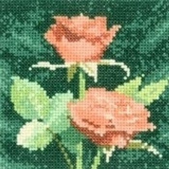 Heritage Crafts HC890 Mini Peach Roses by John Clayton - Mini Flowers;