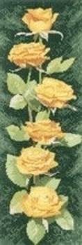 Heritage Crafts HC891 Yellow Roses by John Clayton - Flower Panels