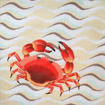 C-439a Sandy Crab  16 x 16 13 Mesh The Meredith Collection
