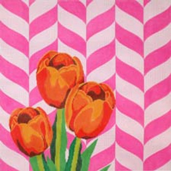 C-443a Tulips 14 x 14 18 Mesh Meredith Collection