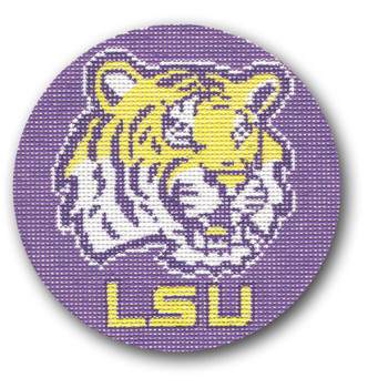 1028 Louisiana St. Univer.-LSU Logo 18 Mesh 4" Rnd. CBK Designs Keep Your Pants On 