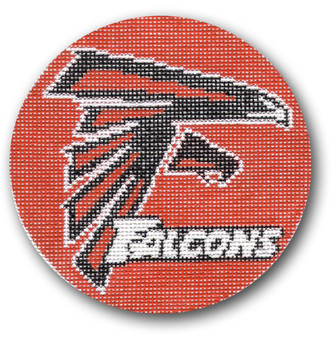 1031 Atlanta Falcons Logo - Football 18 Mesh 4" Rnd. CBK Designs Keep Your Pants On 