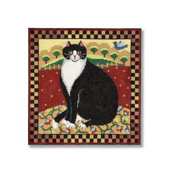 KDS-PL 01 Folk Art Cat 13  Mesh 11.25" CBK Designs Kooler Designs 