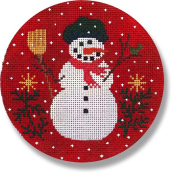 LM-XO 18 Carrot Snowman 18 Mesh 4.5" Rnd Laura Megroz 