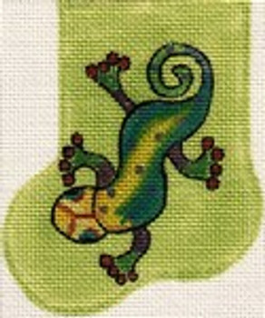 ab06 A. Bradley lime gecko mini-sock 3 x 4 18 Mesh