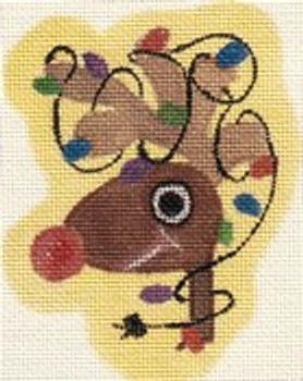 ab33 A. Bradley the lit reindeer 3 x 4 18 Mesh