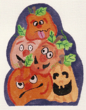 ab34 A. Bradley the pumpkin heads 6 x 5  18 Mesh