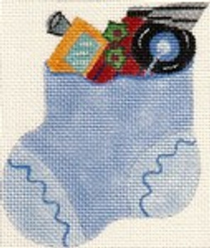 ab48 A. Bradley it’s a boy mini-sock 3 x 4  18 Mesh