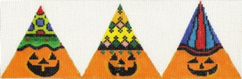 ab206 A. Bradley 3D pumpkins triangle 9 x 3 18  Mesh