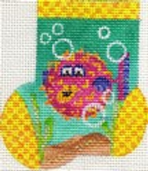 ab239 A. Bradley puffdaddy fish munchkin-sock 2 x 3  18 Mesh