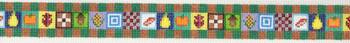 ab302 A. Bradley thanksgiving patchwork belt 1 ¼ x 40   18 Mesh