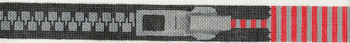 ab305 A. Bradley close - up zipper belt 1 ¼ x 40 18 Mesh