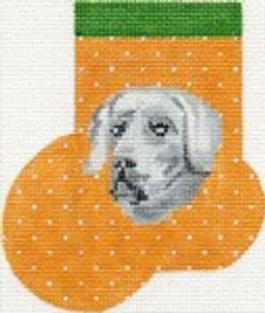 ab353 A. Bradley weimaraner mini-sock 3 x 4  18 Mesh