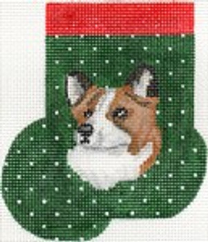 ab390 A. Bradley cardigan welsh corgi mini sock 3 x 4 18 Mesh