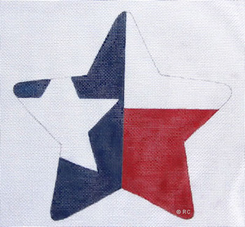 HO739 Raymond Crawford Designs Texas Star Ornament 5 x 5, 18 Mesh 