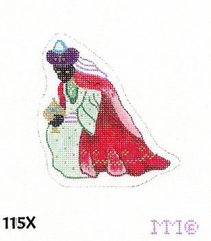 Nativity 115X Wise Man w/Myrrh - 4" x 4" 18 Mesh MM Designs