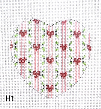 Heart H1 Hearts & Leaves 4" x 4" 13 Mesh MM Designs