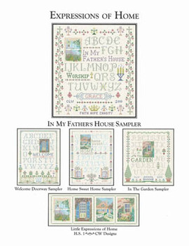 In My Father's House Sampler by CW Designs 158 x 172 11-1223