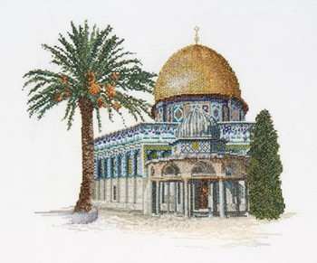 GOK535A  Thea Gouverneur Kit Dome of the Rock 11" x 9"; Aida; 18ct 
