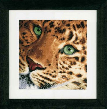 PN155213 Lanarte Kit Leopard 14" x 13.6"; Aida; 14ct 