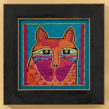 LB305101 Mill Hill Laurel Burch Wild Orange Cat - Cats Collection