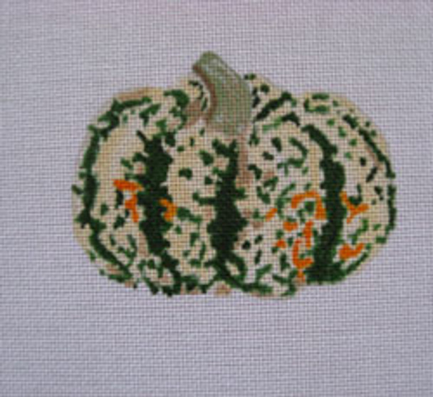 Ann Wheat Pace 252H 18 Mesh Pumpkin Includes Stitch Guide Spotted Green