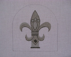 Ann Wheat Pace 254D 18 Mesh Mercury Includes Stitch Guide Fleur de Lis 
