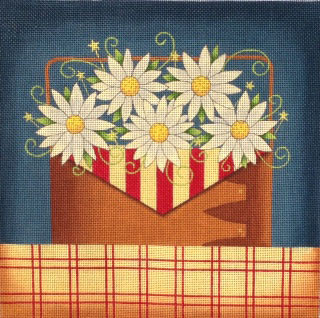 EWE-486 Flower & Flag@Karen Cruden 10 x 1018 Mesh Ewe And Ewe 