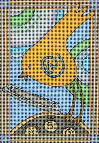 EWE-308 Calling Bird@Patti Connor 4 x 6 18 Mesh Ewe And Ewe 