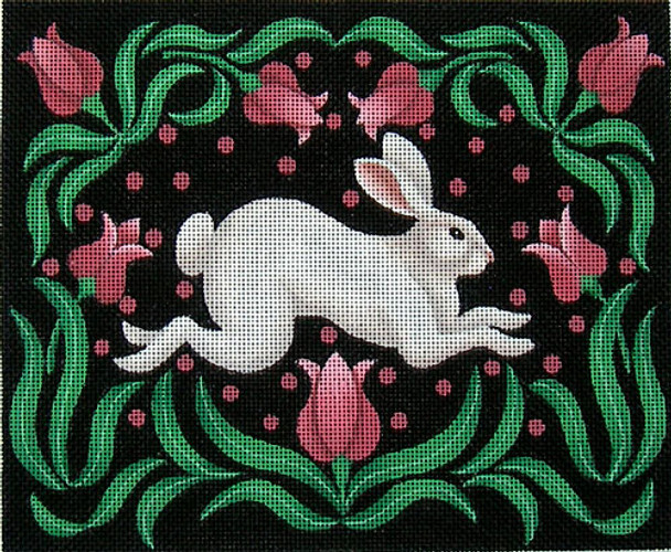 EWE-317 Spring Rabbit@Stephanie Stouffer/Ruth Levison Designs 8 1/ 2 x 7 18 Mesh Ewe And Ewe 