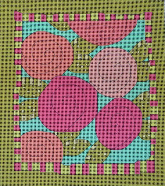 EWE-388KB Bright Flowers 9 1/2 x 10 1/2  13 Mesh Ewe And Ewe 