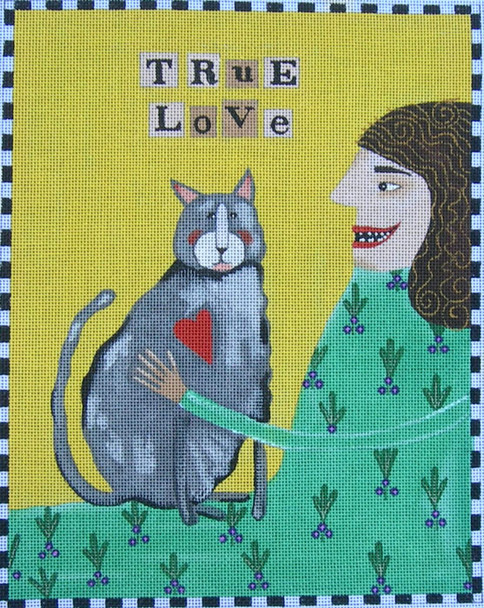 Maggie & Co. M-1726 True Love (Cat) @ Kathleen Taylor 8 1/2 x 10 3/4 18 Mesh