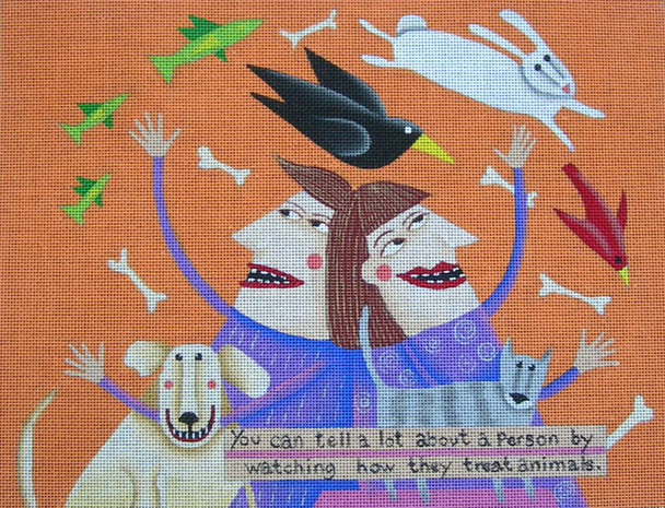 Maggie & Co. M-1728  Animal Instinct @ Kathleen Taylor 9 x12"  18 Mesh 