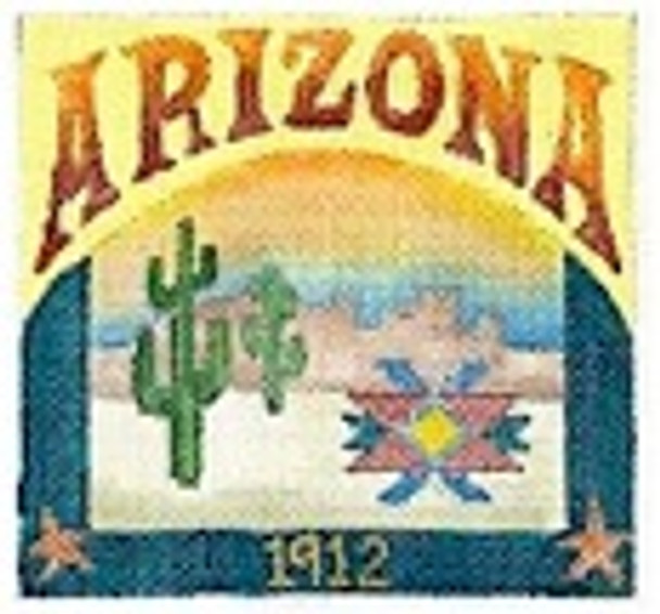 DD-308 Arizona Postcard DENISE DeRUSHA DESIGNS 4 1/2 x 4 1/2 18 Mesh
