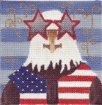 DD-470 Artie's July 4th DENISE DeRUSHA DESIGNS  5x5 18 Mesh