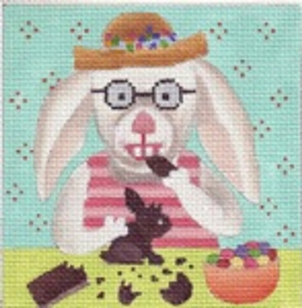 DD-471 Trixie's Easter DENISE DeRUSHA DESIGNS  5x5 18 Mesh