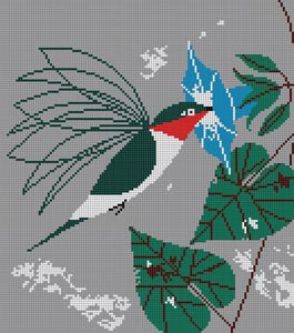 Little Sipper Hummingbird HC-L243 Charley Harper 13 Mesh 10 x 11.3