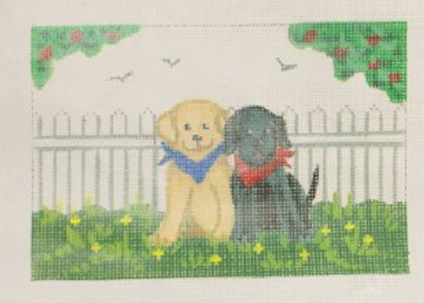 ASF4 Cheryl Schaeffer And Annie Lee Designs 5 x 6 18 Mesh 2 Dogs